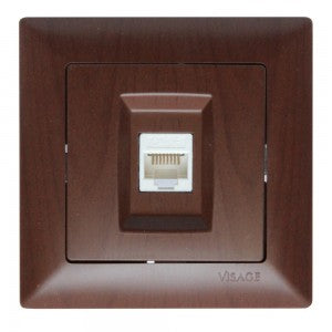 PRIZA ST UTP RJ45 WENGE VISAGE