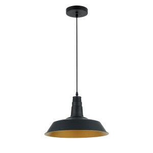 MATT PENDANT 1XE27 BLACK D360