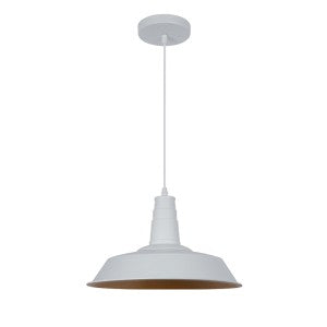 MATT PENDANT 1XE27 WHITE D360