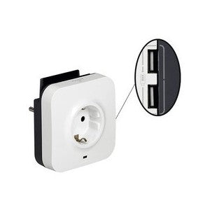 PRIZA SCHUKO 3680W +2 USB 1A/5V