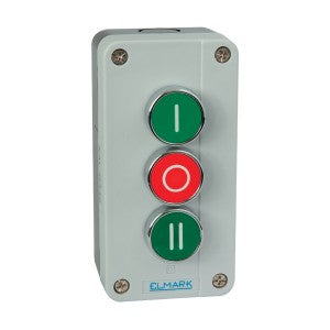 BUTON APLICAT TRIPLU XAL-B339 ROSU/VERDE 2NO+1NC