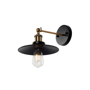 DAMON WALL LAMP 1XE27 BLACK D230mm