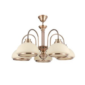 KRISTA CHANDELIER 5XE27 GOLDEN COOPER BRASS